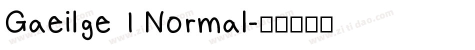 Gaeilge 1 Normal字体转换